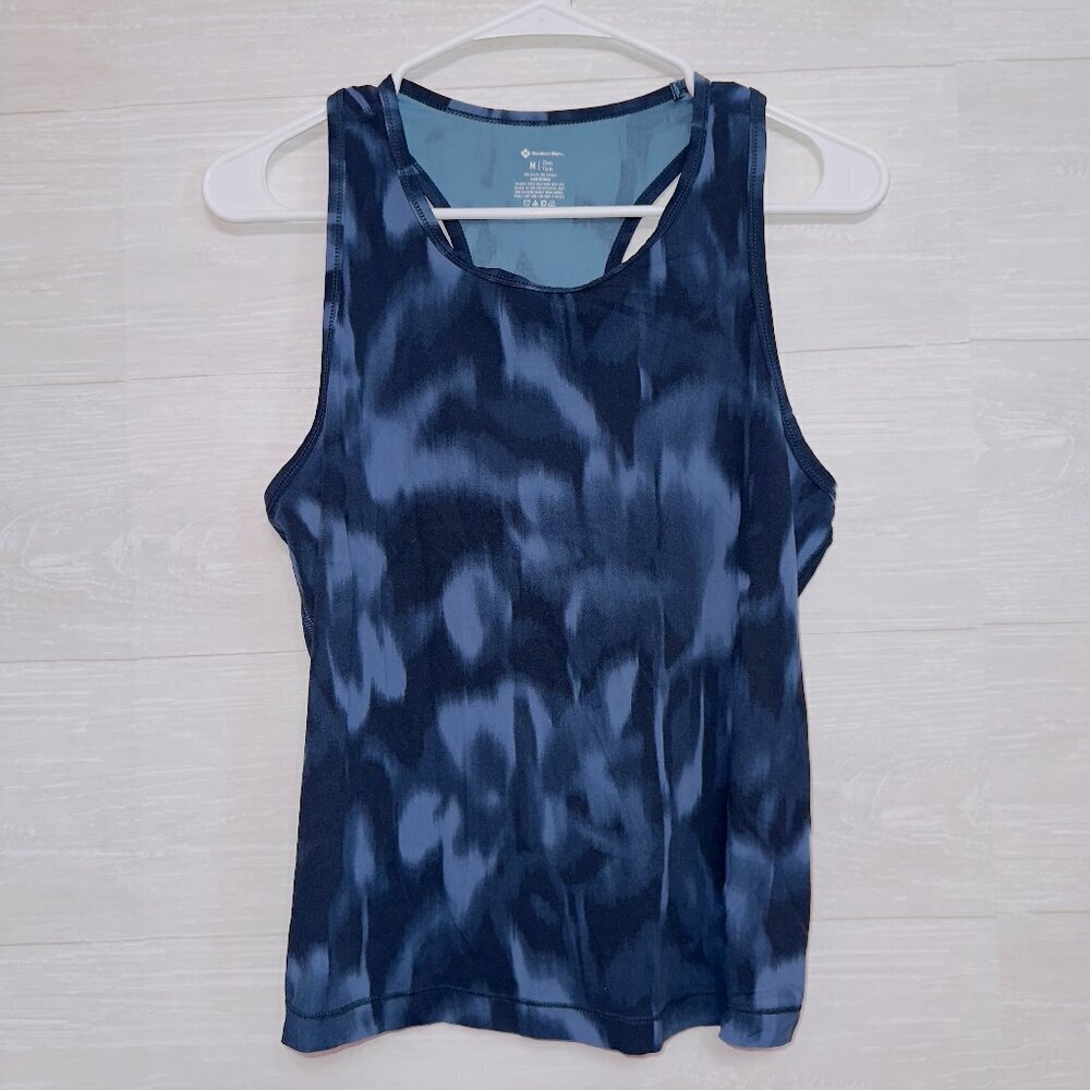 Member's Mark Women's Blue Sleeveless Athletic Zen Tank Top size medium